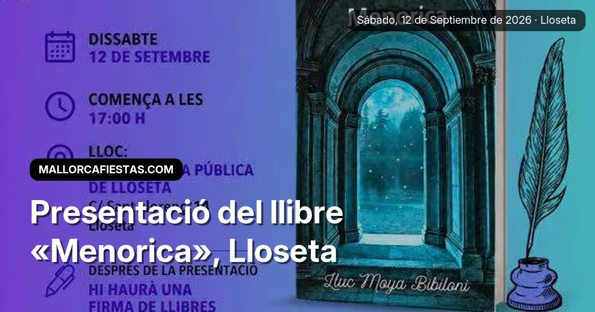 Presentació del llibre «Menorica»