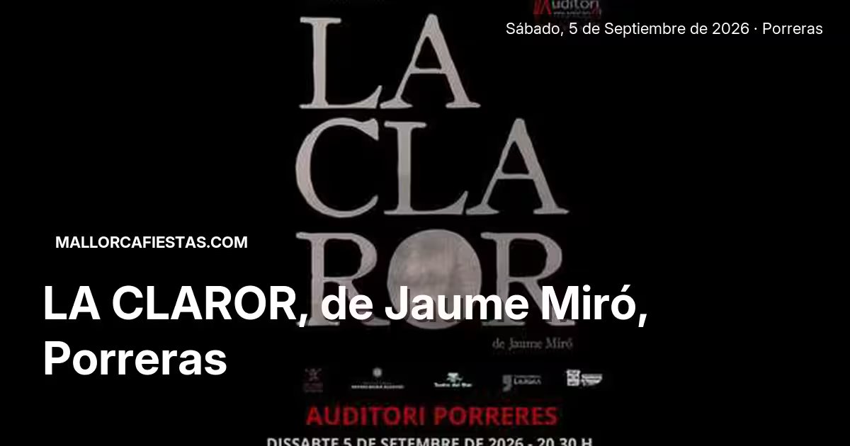 LA CLAROR, de Jaume Miró