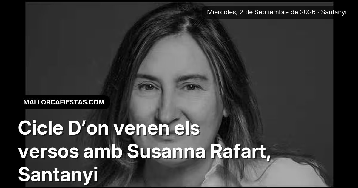 Zyklus Woher die Verse kommen mit Susanna Rafart