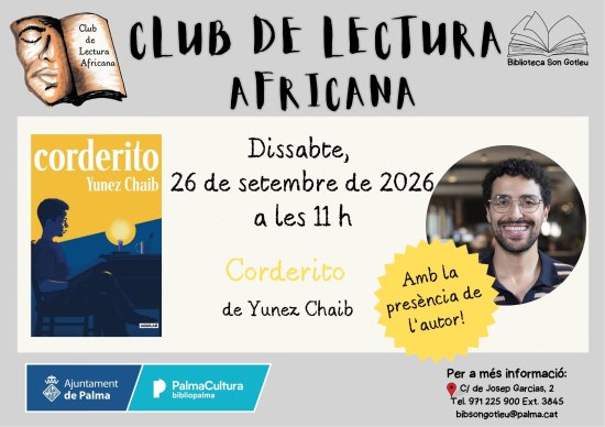 Club de Lectura Africana: Corderito, de Yunez Chaib, con la presencia del autor