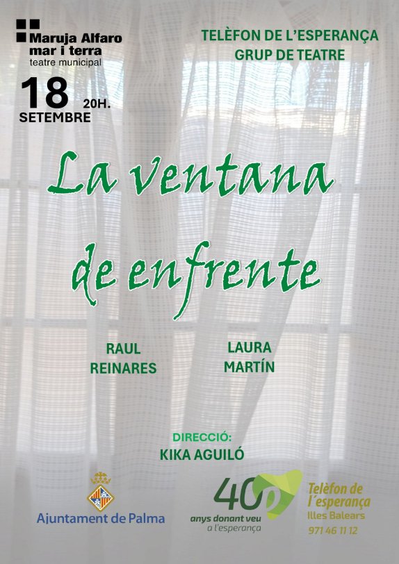 Asociación Internacional Teléfono de la Esperanza presenta La ventana de enfrente