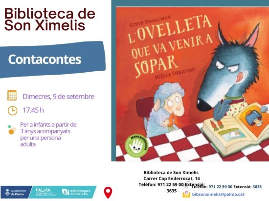 L’ovelleta que va venir a sopar, a càrrec de personal bibliotecari