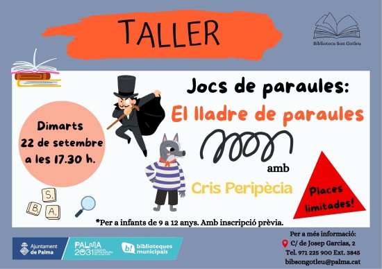 Juegos de palabras: El ladrón de palabras, con Cris Peripècia