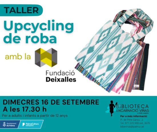Upcycling de ropa, con la Fundació Deixalles