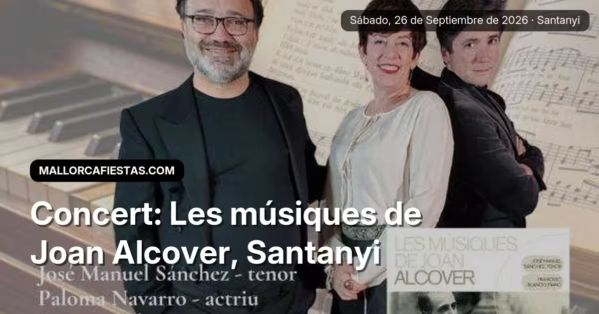 Concert: Les músiques de Joan Alcover