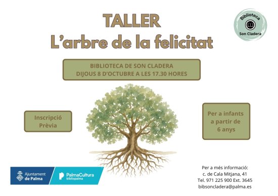El árbol de la felicidad, a cargo del personal bibliotecario