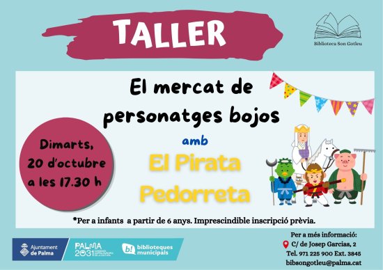 El mercado de personajes locos, con el Pirata Pedorreta