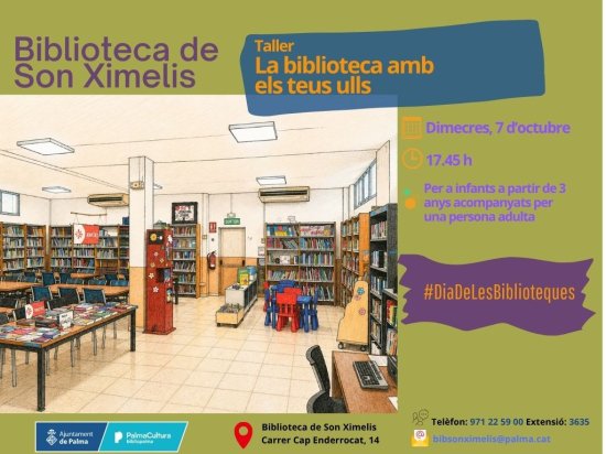 La biblioteca con tus ojos, a cargo de personal bibliotecario