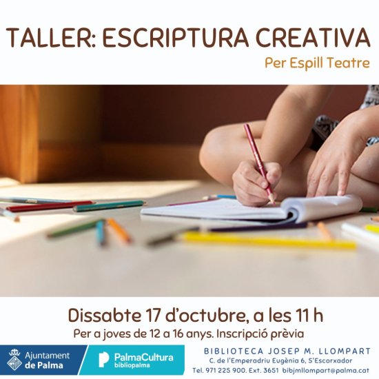 Creative Writing, with Espill Teatre