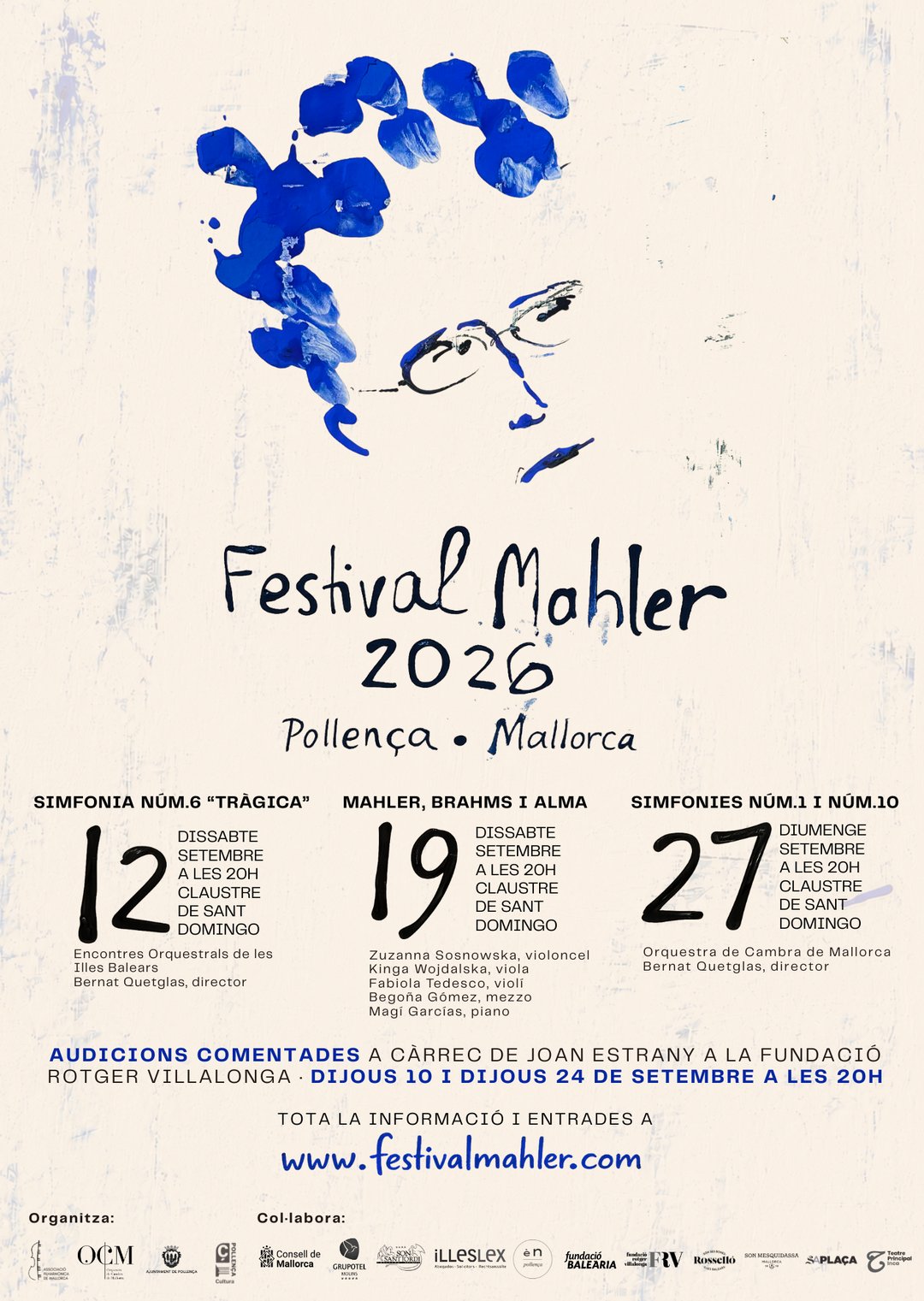 Orchestre de Chambre de Mallorca - Festival Mahler 2026 - Concert n°3 : Mahler : origines et testament