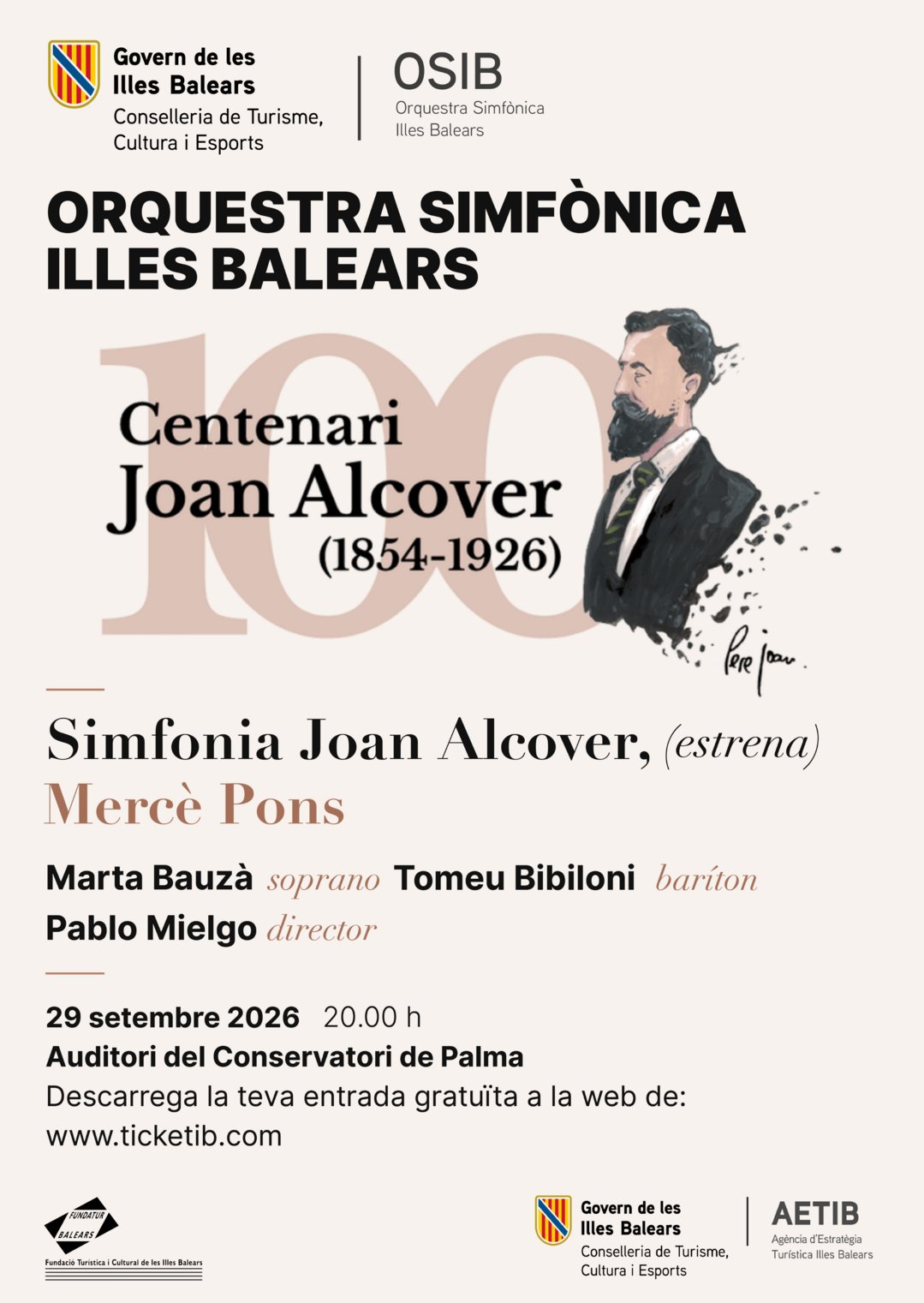 Koncert "Simfonia Joan Alcover" - Hovedbegivenhed i Alcover-året