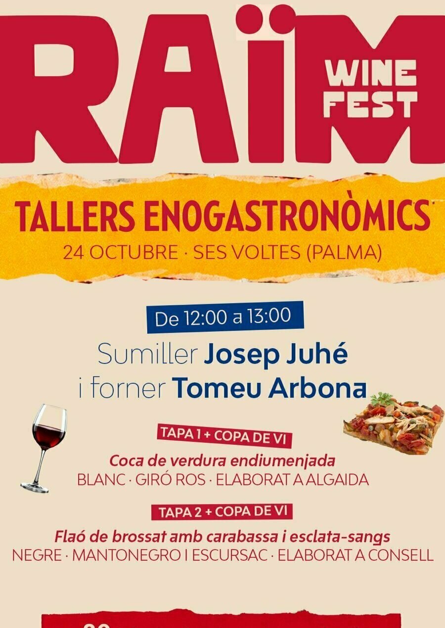 Raïm Wine Fest - Taller Enogastronòmic