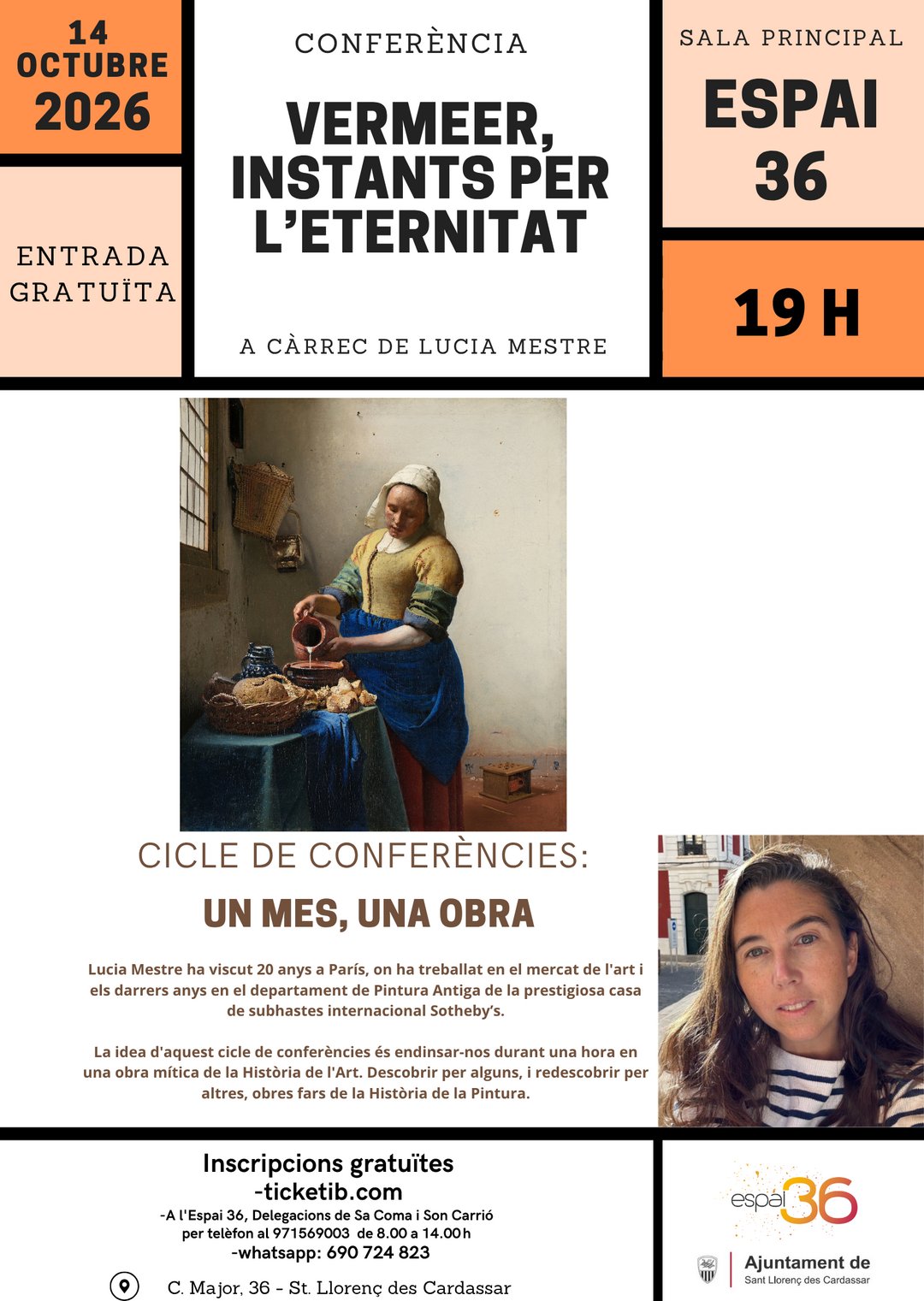 En un mes, una obra: "Vermeer, instants per l'eternitat"