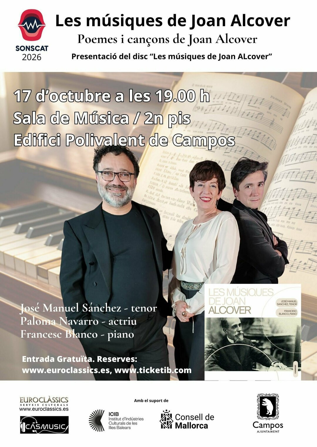 Le musiche di Joan Alcover a Campos