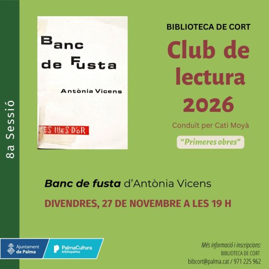Banco de madera, de Antònia Vicens, coordinado por Cati Moyà