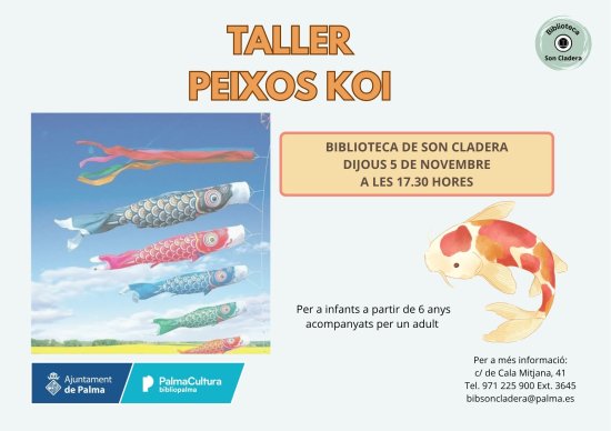 “Peixos Koi”, a càrrec del personal bibliotecari