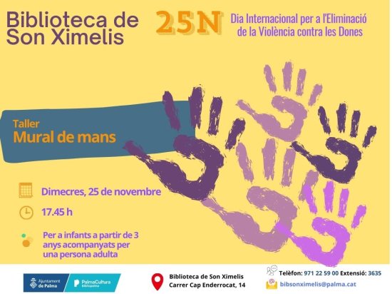 “Mural de mans”, led by library staff