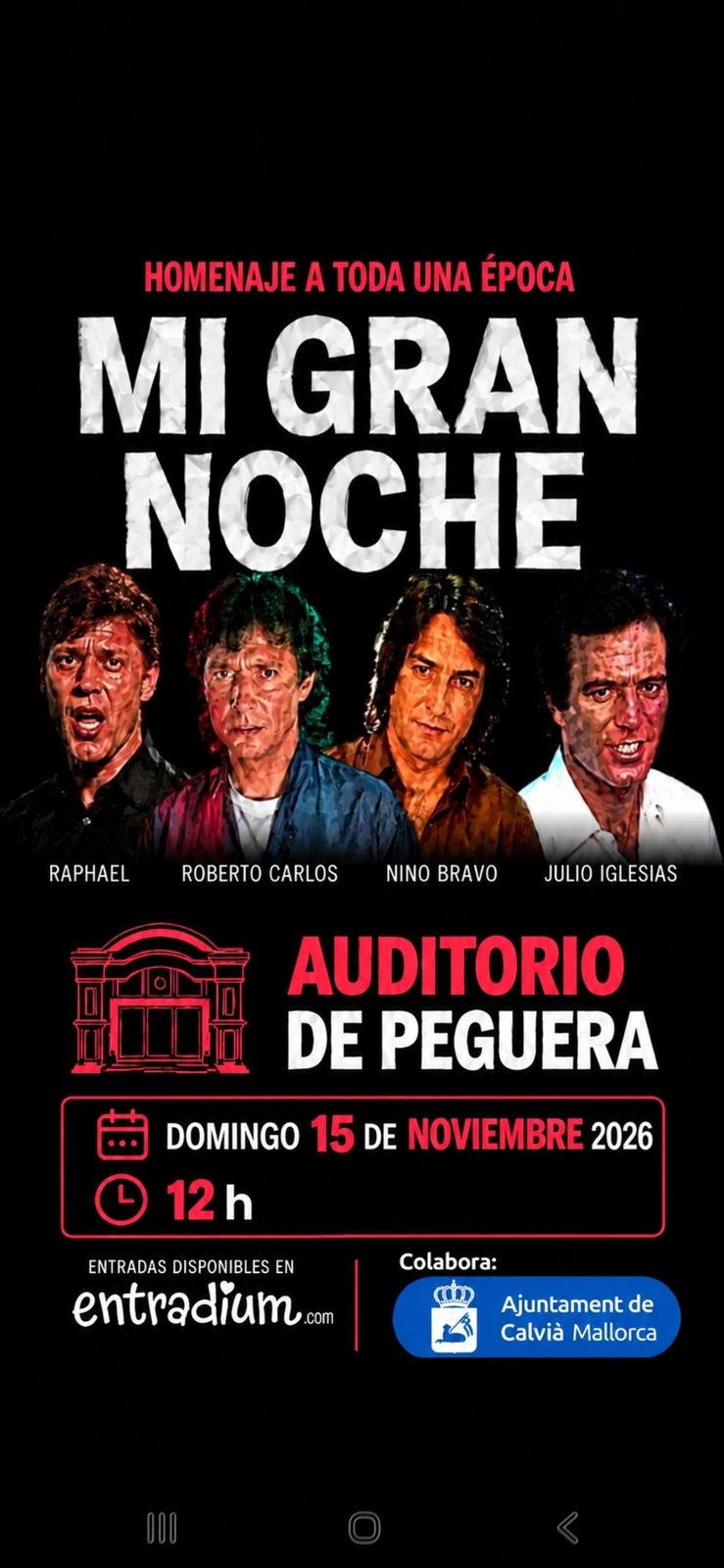 Homenaje a toda una época: Mi gran noche