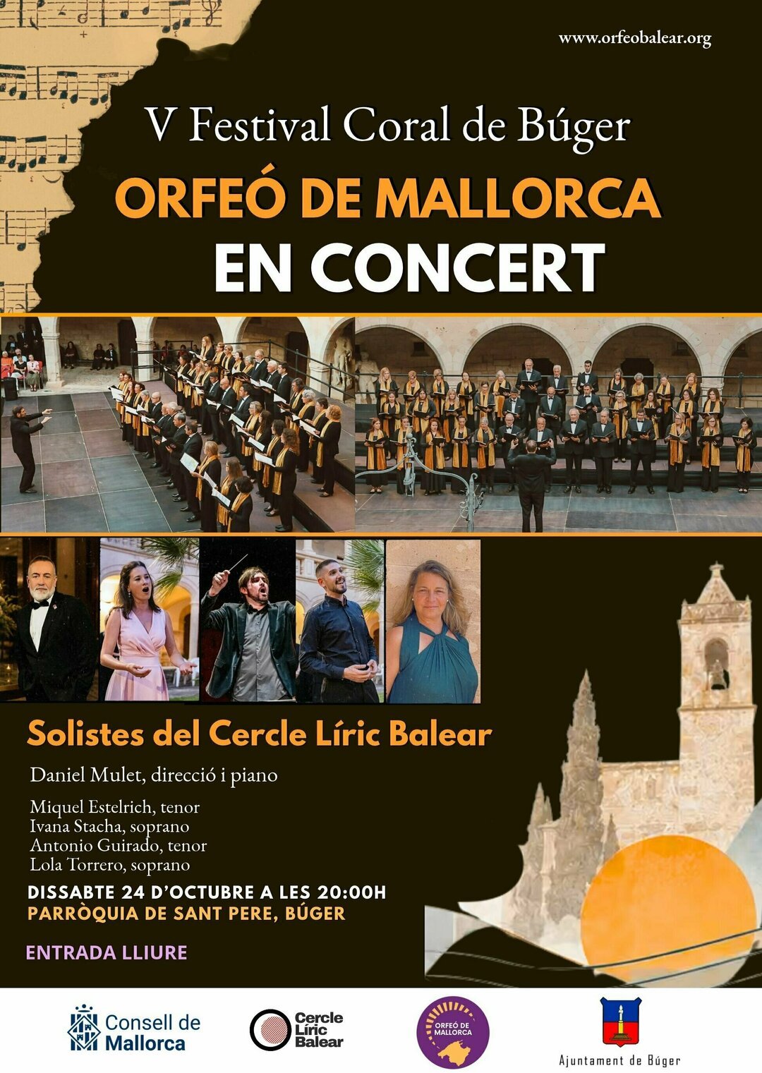 O Orfeó de Mallorca em Concerto. Solistas do Cercle Líric Balear