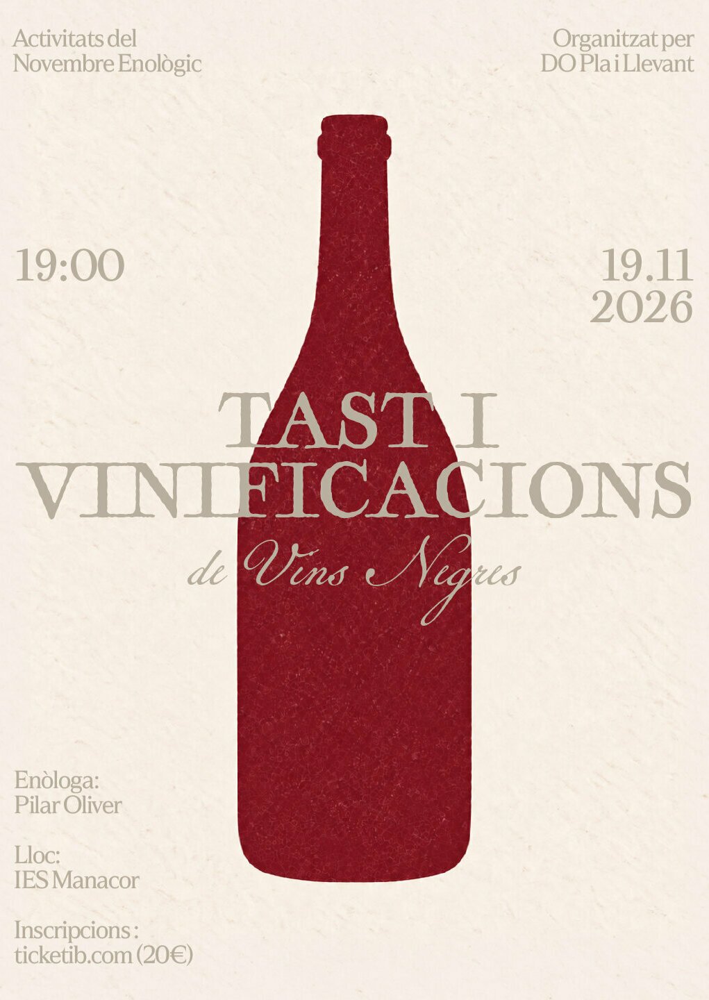 Dégustation et vinifications de vins rouges - Novembre œnologique 2026