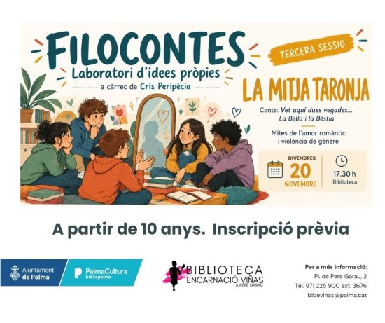 Filocontes. Laboratorio de ideas propias: La media naranja, con Cris Peripècia