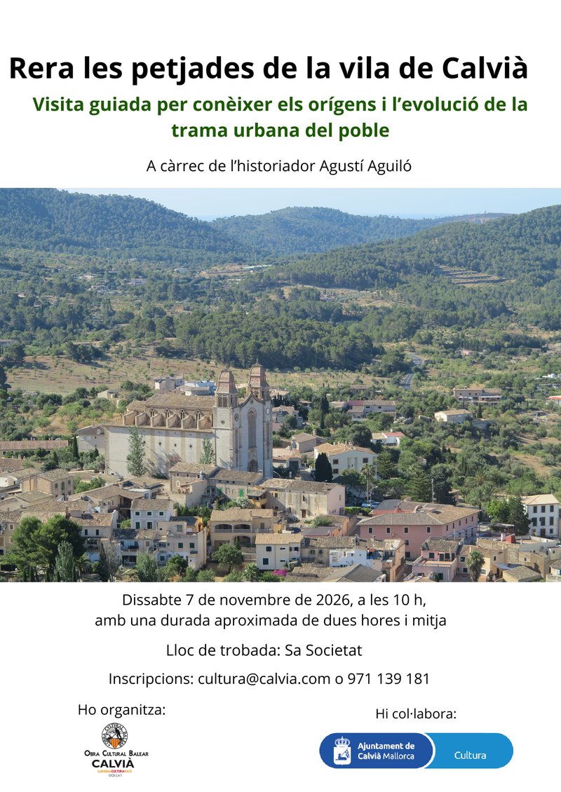 Behind the footprints of the town of Calvià
