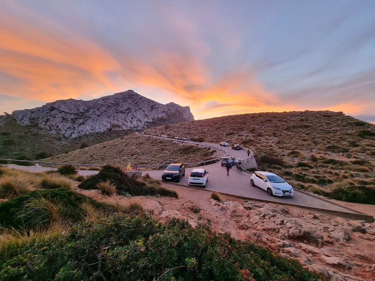 Panoramautsikt mot de Cap Formentor